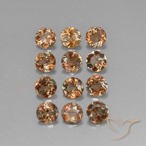 2.93ctw Naturel Multicolore Andalousite, Tour, SI