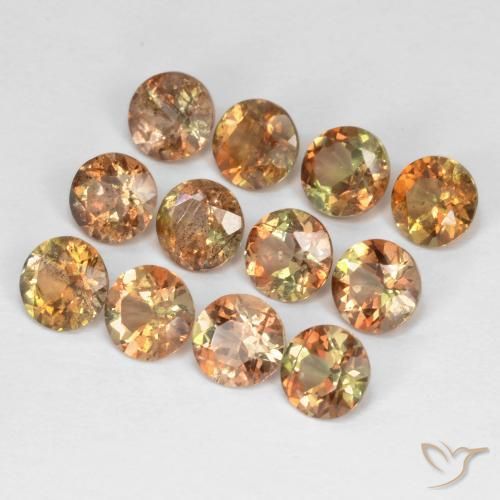 3.23ctw Naturel Multicolore Andalousite, Tour, VS-SI