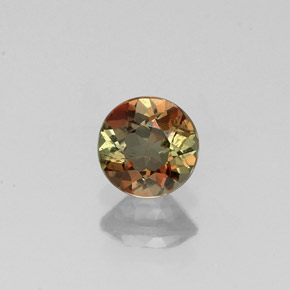 Andalousite multicolore naturelle coupe roude, 0,43 ct, VS