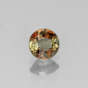 Andalousite multicolore naturelle coupe roude, 0,43 ct, VS