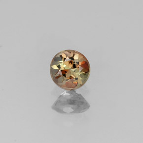 Andalousite multicolore naturelle coupe roude, 0,22 ct, VS
