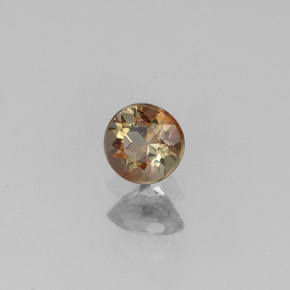 Andalousite multicolore naturelle coupe roude, 0,22 ct, VS