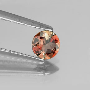 Andalousite Multicolore naturelle Coupe roude, 0.32 ct, VS