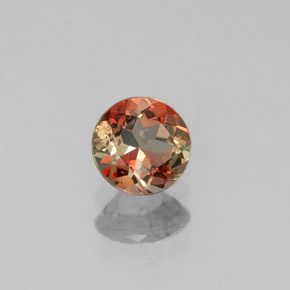 Andalousite multicolore naturelle coupe roude, 0,51 ct, VS