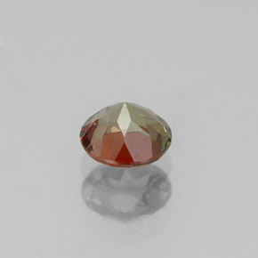 Andalousite multicolore naturelle coupe roude, 0,51 ct, VS