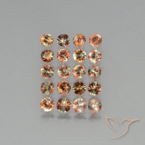 3.70ctw Naturel Multicolore Andalousite, Tour, VS