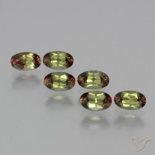 1.68ctw Naturel Multicolore Andalousite, ovale, VS