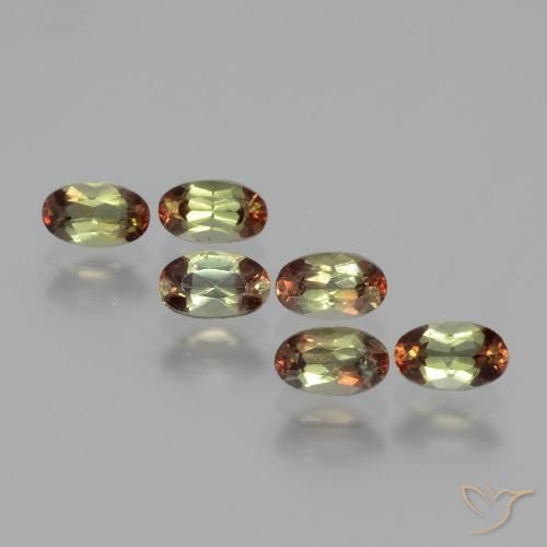1.57ctw Naturel Multicolore Andalousite, ovale, VS