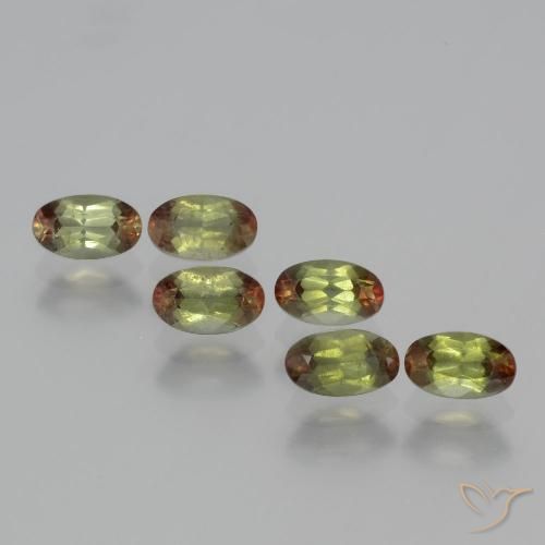 1.72ctw Naturel Multicolore Andalousite, ovale, VS
