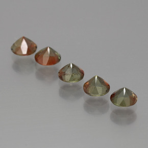 Achetez naturel 1,43ct multicolore andalousite gems, coupe roude, en provenance brésil chez gemselect. en stock, livraison internationale!