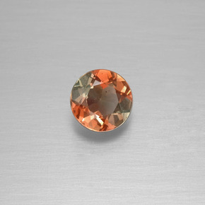 Andalousite Orange brunâtre naturelle Coupe roude, 0.45 ct, VS
