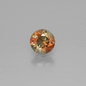 Andalousite multicolore naturelle coupe roude, 0,46 ct, VS