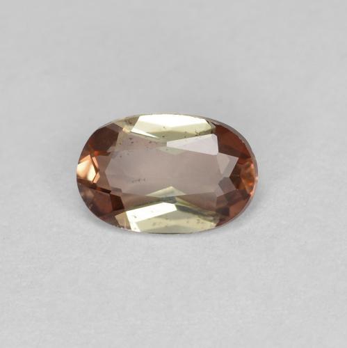 Andalousite multicolore naturelle coupe ovale, 0,42 ct, VS
