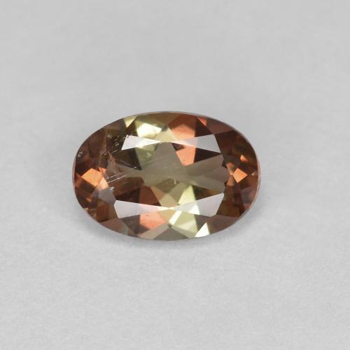 Andalousite Multicolore naturelle Coupe ovale, 0.47 ct, VS