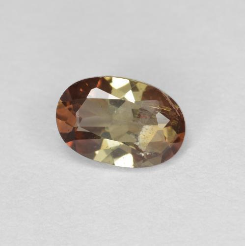 Andalousite Multicolore naturelle Coupe ovale, 0.48 ct, VS