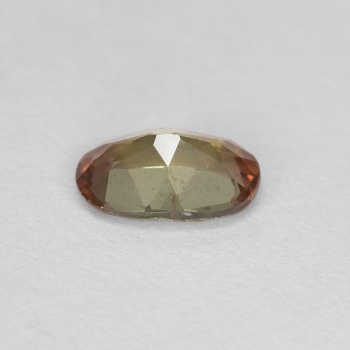 Andalousite multicolore naturelle coupe ovale, 0,42 ct, VS