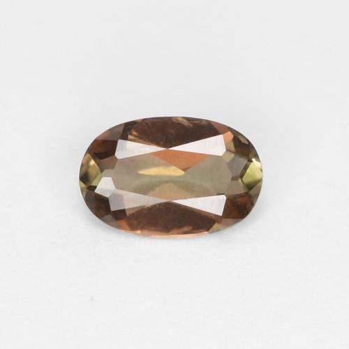Andalousite Multicolore naturelle Coupe ovale, 0.38 ct, VVS-VS