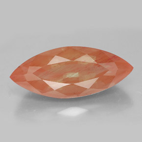 Labradorite andésine Miel Orange naturelle Marquise, 8.24 ct, VVS-VS