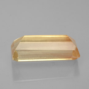 Andésine labradorite jaune naturelle baguette, 3,90 ct, VS