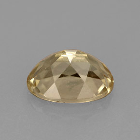 Andésine labradorite jaune naturelle coupe ovale, 1,58 ct, VVS-VS