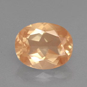 Andésine labradorite jaune naturelle coupe ovale, 2,44 ct, VVS-VS