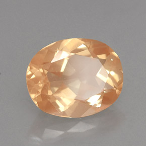Andésine labradorite jaune naturelle coupe ovale, 2,44 ct, VVS-VS