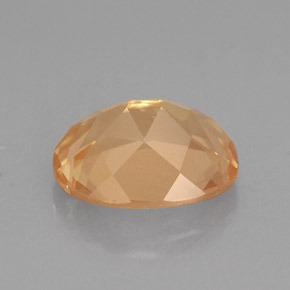 Andésine labradorite jaune naturelle coupe ovale, 2,44 ct, VVS-VS