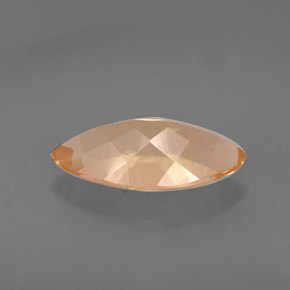Andésine labradorite orange naturelle marquise, 1,60 ct, VS