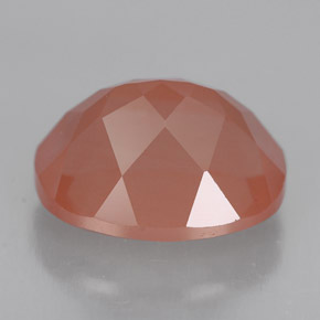 Andésine labradorite orange naturelle coupe ovale, 3,10 ct, VVS