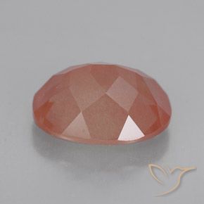 Labradorite andésine Rose moyen naturelle ovale, 2.48 ct, Transparent