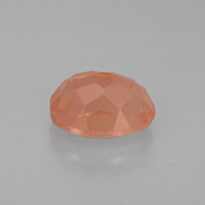 Andésine labradorite rouge naturelle coupe ovale, 1,49 ct, VS