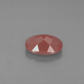 Andésine labradorite rouge naturelle coupe ovale, 0,85 ct, VS