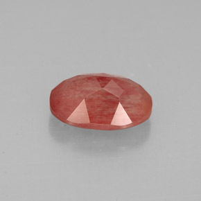 Labradorite andésine Miel Rouge naturelle Coupe ovale, 1.31 ct, VS