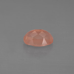 Andésine labradorite rouge naturelle coupe ovale, 0,97 ct, VS