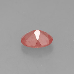 Andésine labradorite rouge naturelle transparent, 1,13 ct, transparent / translucide