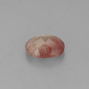 Andésine labradorite rouge naturelle transparent, 1,36 ct, transparent / translucide