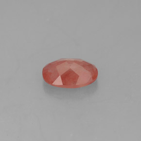 Andésine labradorite rouge naturelle transparent, 0,79 ct, transparent / translucide