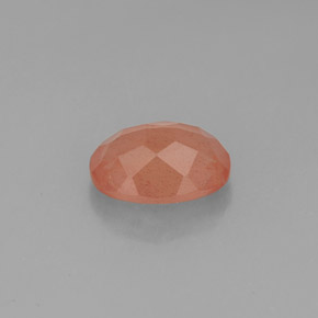 Andésine labradorite rouge naturelle transparent, 1,30 ct, transparent / translucide