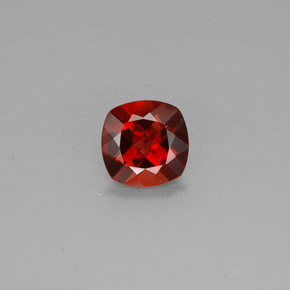 Andésine labradorite orange naturelle coupe coussin, 1,00 ct, VVS