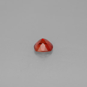 Andésine labradorite orange naturelle coupe coussin, 0,73 ct, VVS-VS