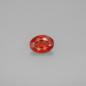 Andésine labradorite orange naturelle coupe ovale, 0,79 ct, VVS-VS