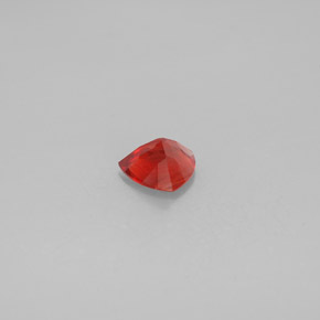 Andésine labradorite rouge naturelle trillion, 0,84 ct, VVS-VS