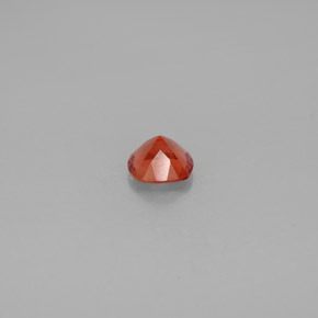 Andésine labradorite orange naturelle coupe coussin, 0,76 ct, VS