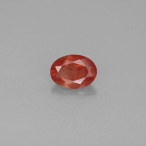Andésine labradorite rouge naturelle coupe ovale, 1,00 ct, VS