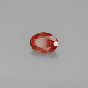 Andésine labradorite rouge naturelle coupe ovale, 1,00 ct, VS