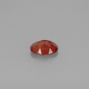 Andésine labradorite rouge naturelle coupe ovale, 1,00 ct, VS