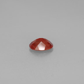 Andésine labradorite rouge naturelle coupe ovale, 0,96 ct, VS