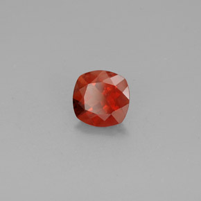 Andésine labradorite rouge naturelle coupe coussin, 1,08 ct, VS