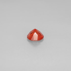 Labradorite andésine Miel Orange naturelle Coupe roude, 1.09 ct, VS-SI