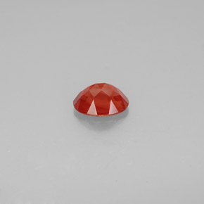 Andésine labradorite orange naturelle coupe ovale, 1,02 ct, VS-SI